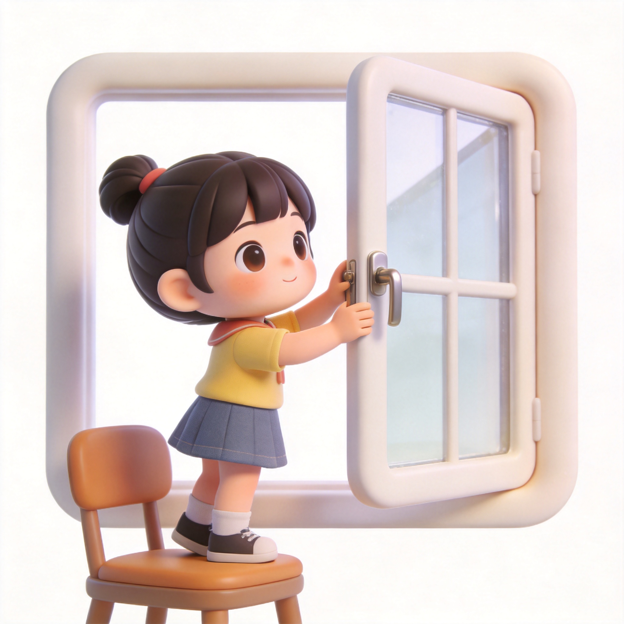 open the window单词图片