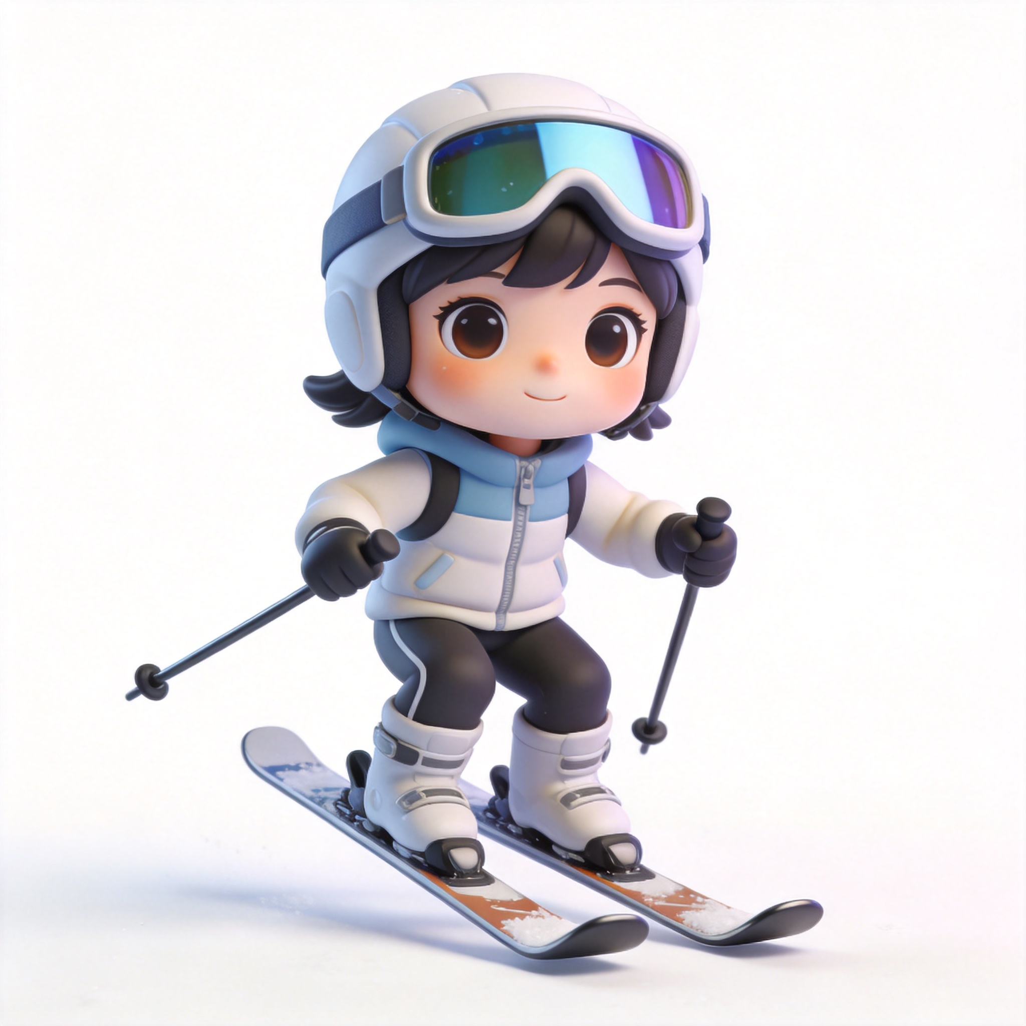 skiing单词图片