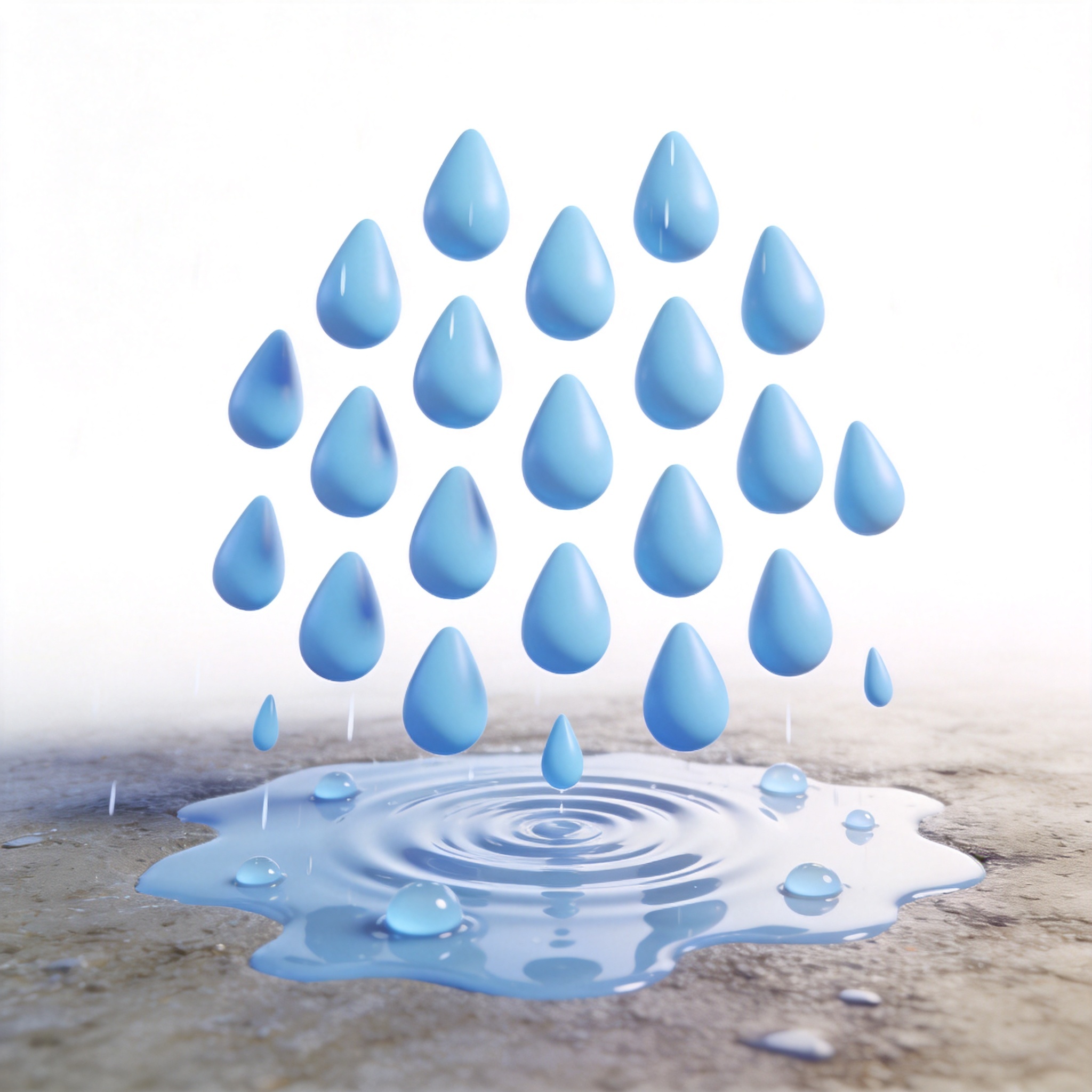 heavy rain单词图片
