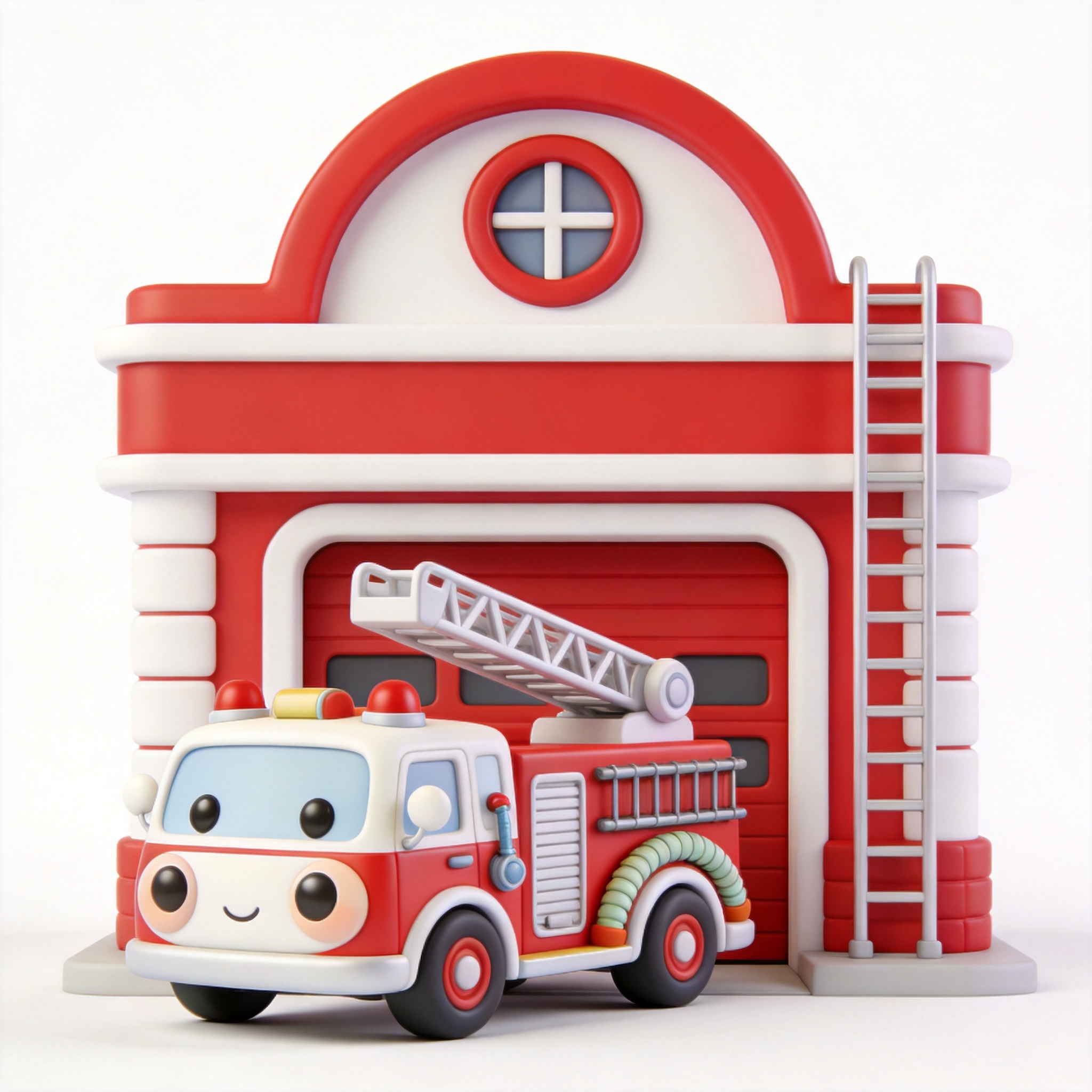 fire station单词图片