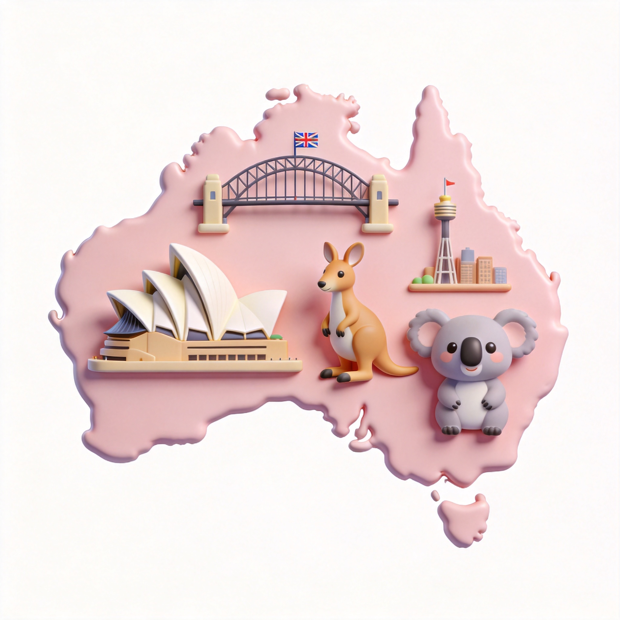 Australia单词图片