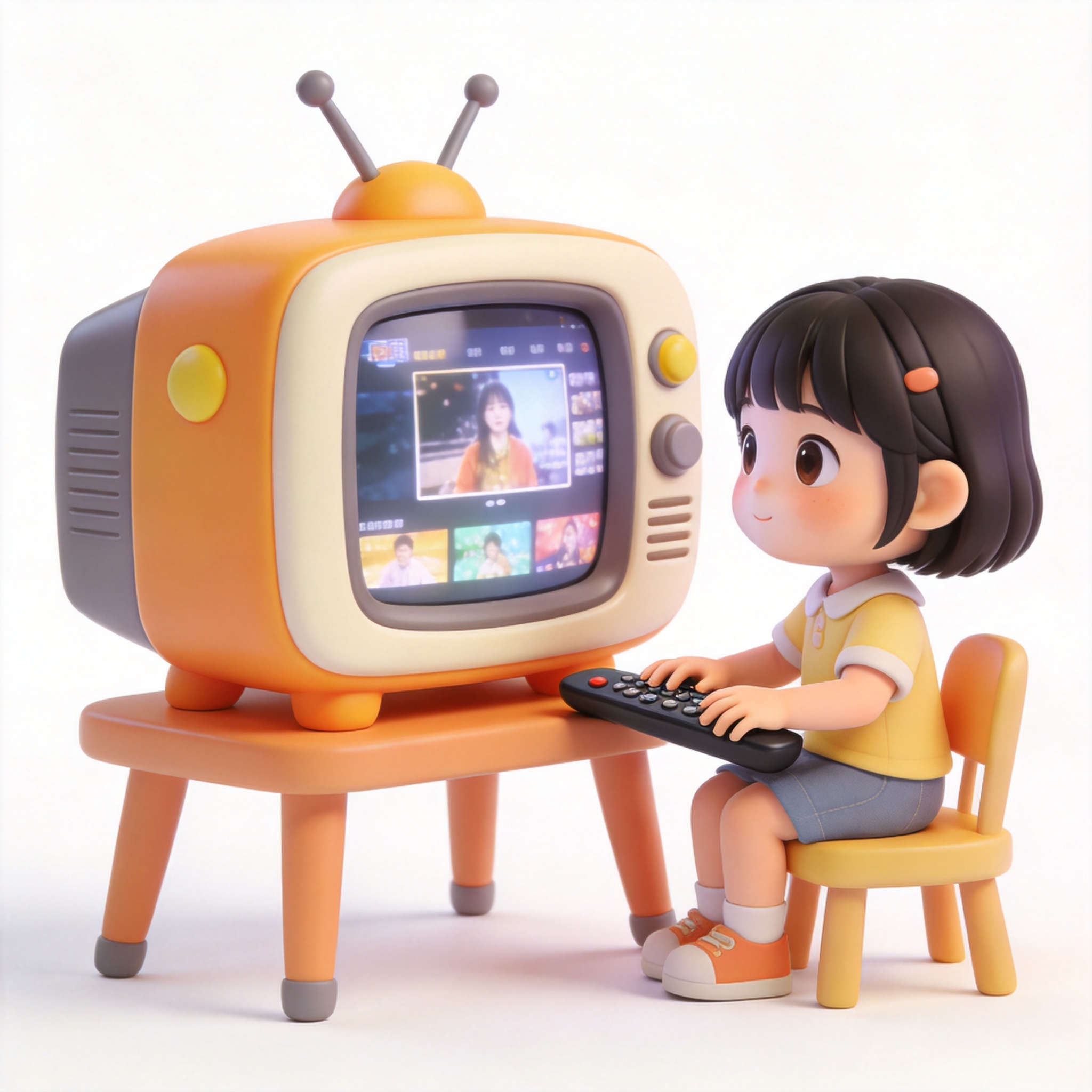watches TV单词图片