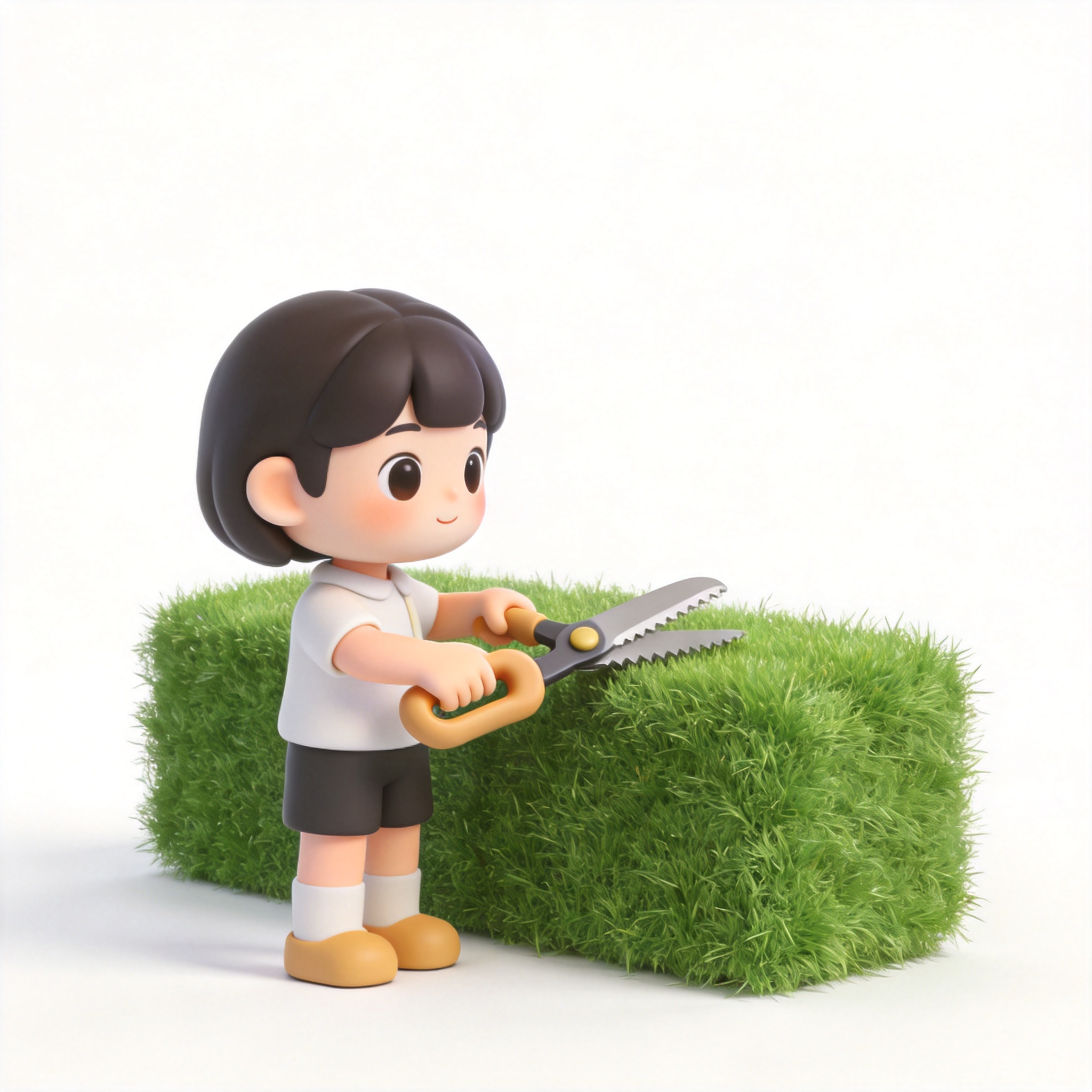 cut the grass单词图片