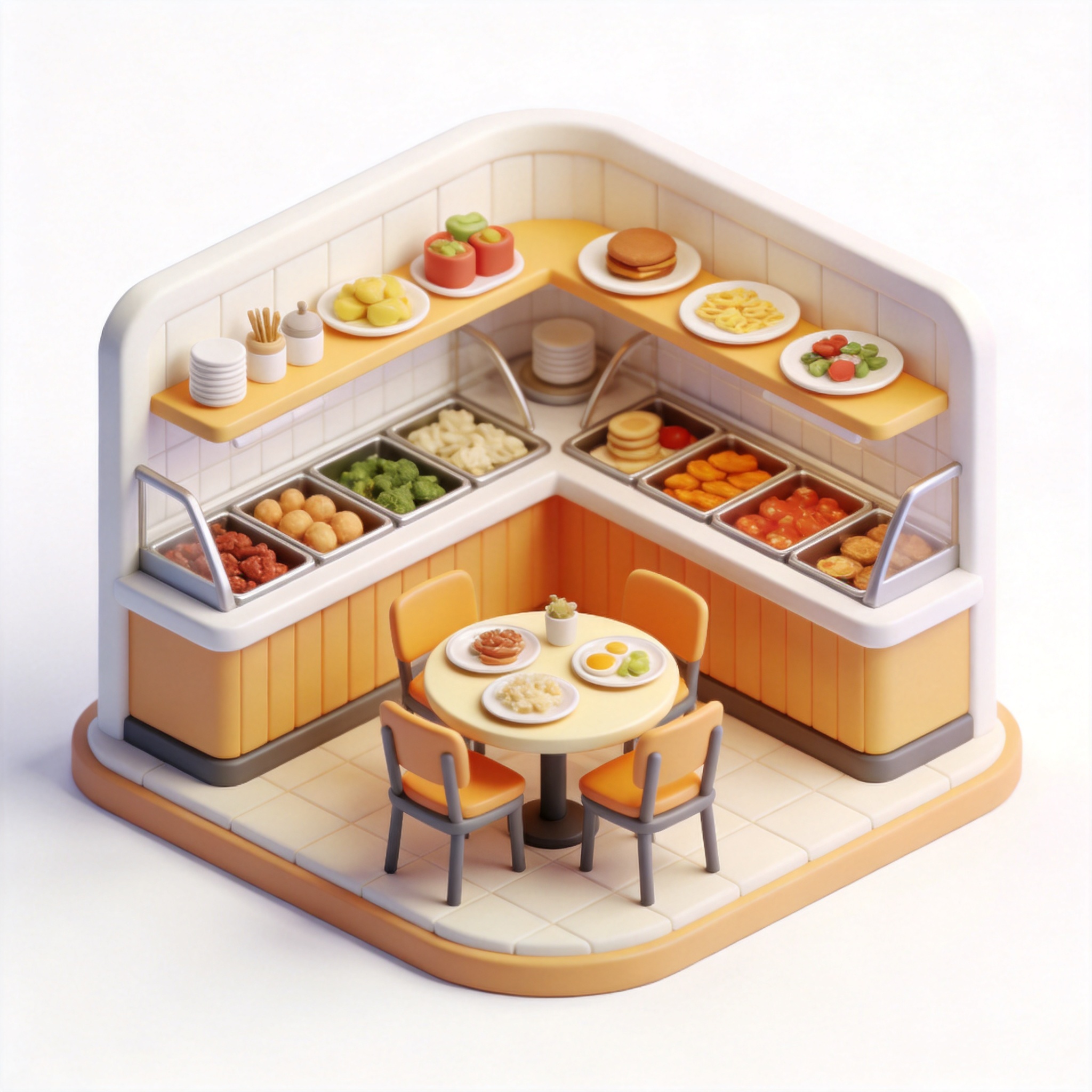 cafeteria单词图片