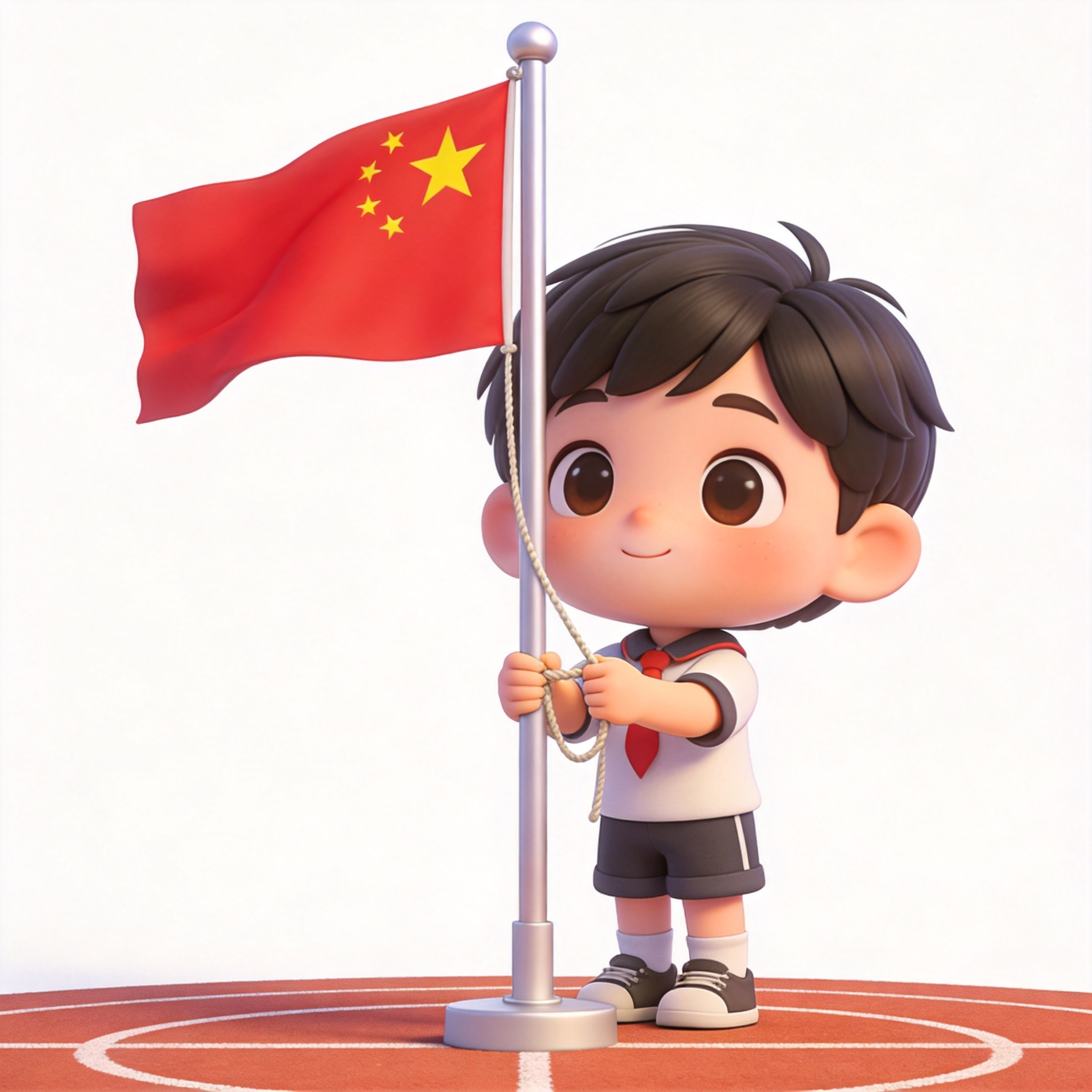 raise the national flag单词图片