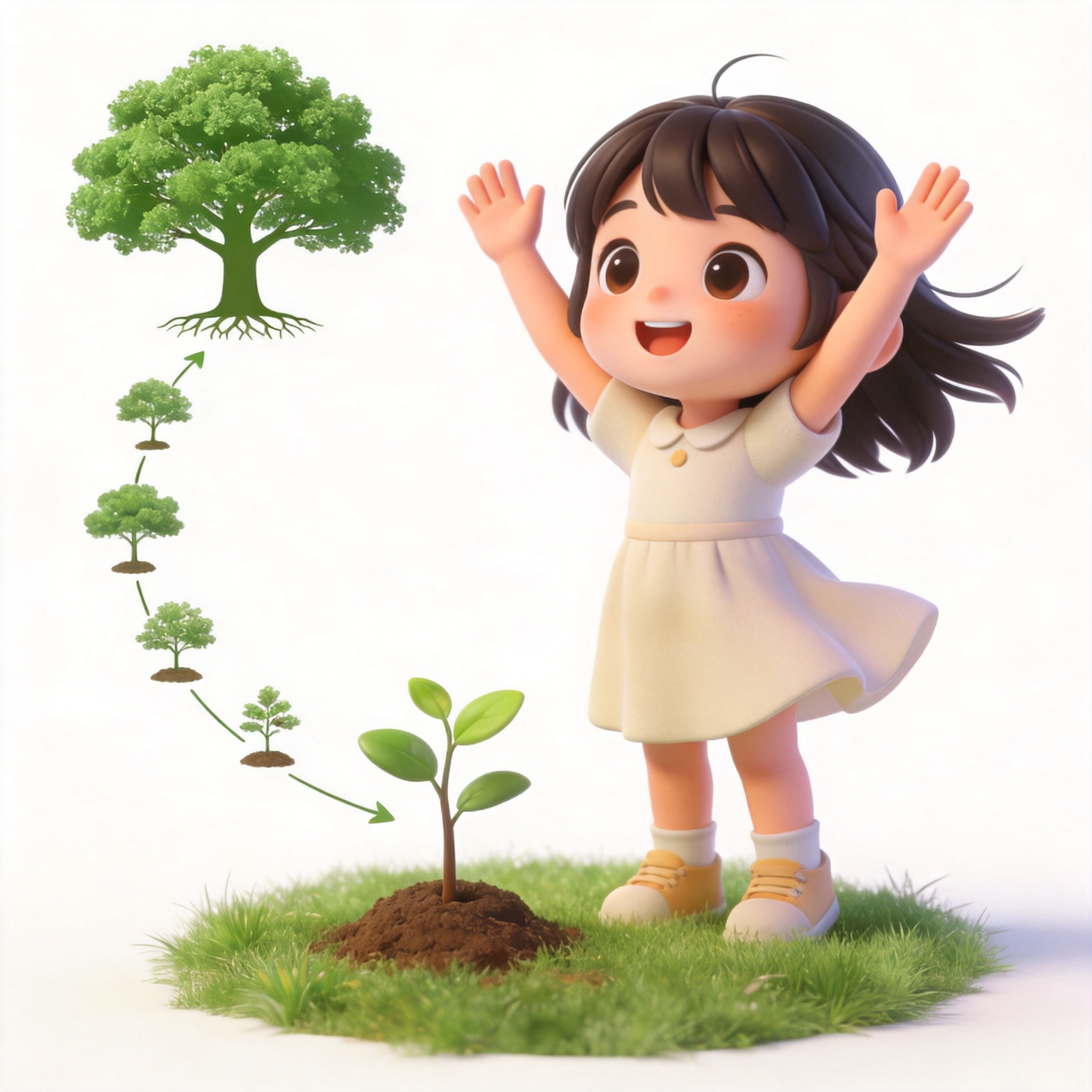 grow up单词图片