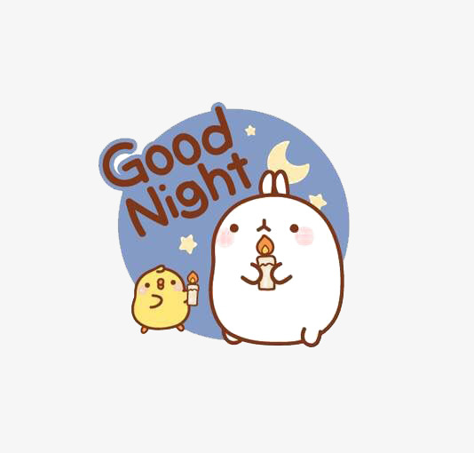 Good night!单词图片