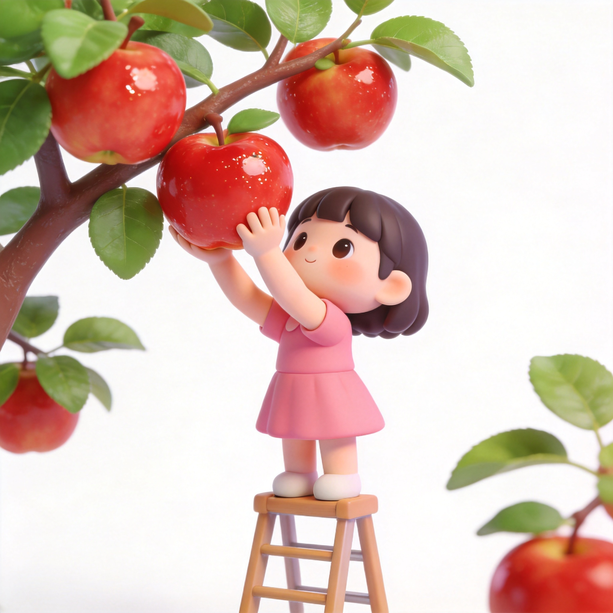 pick apples单词图片