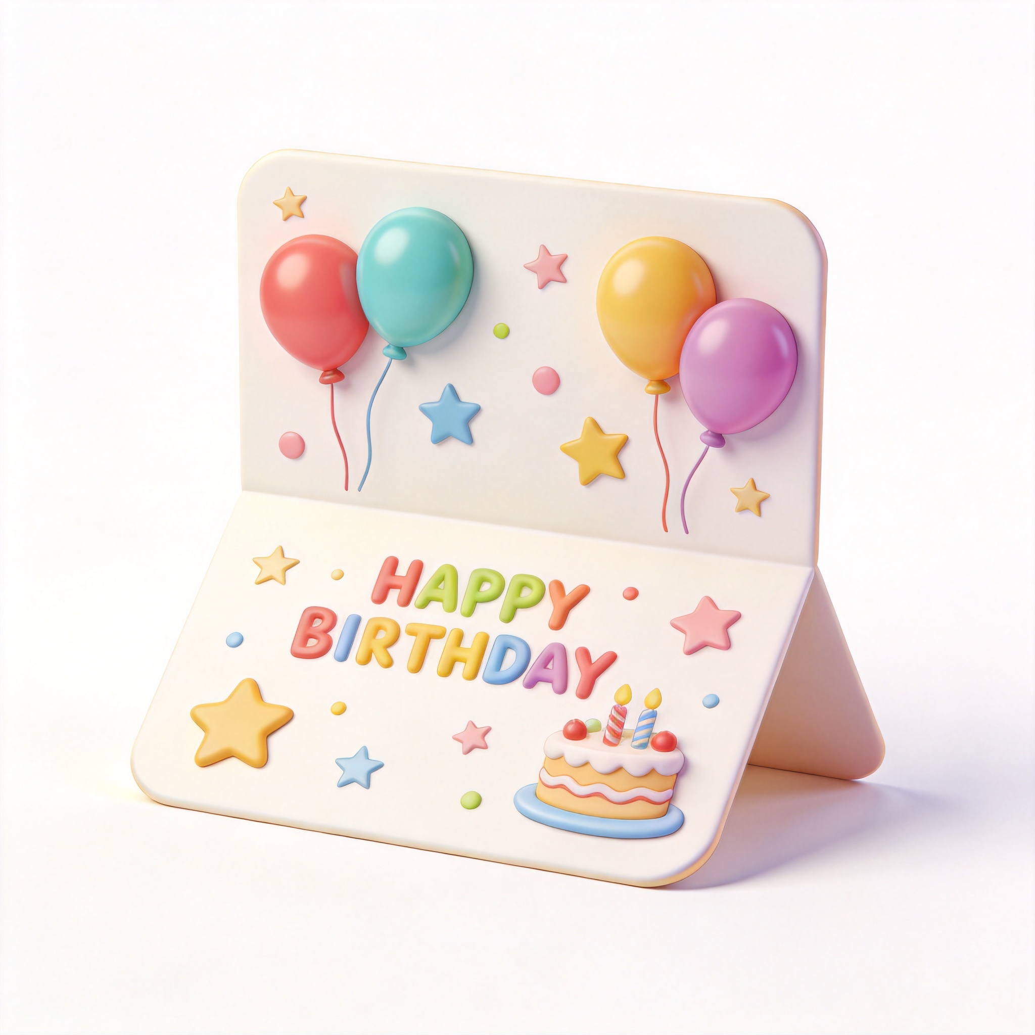 make a birthday card单词图片