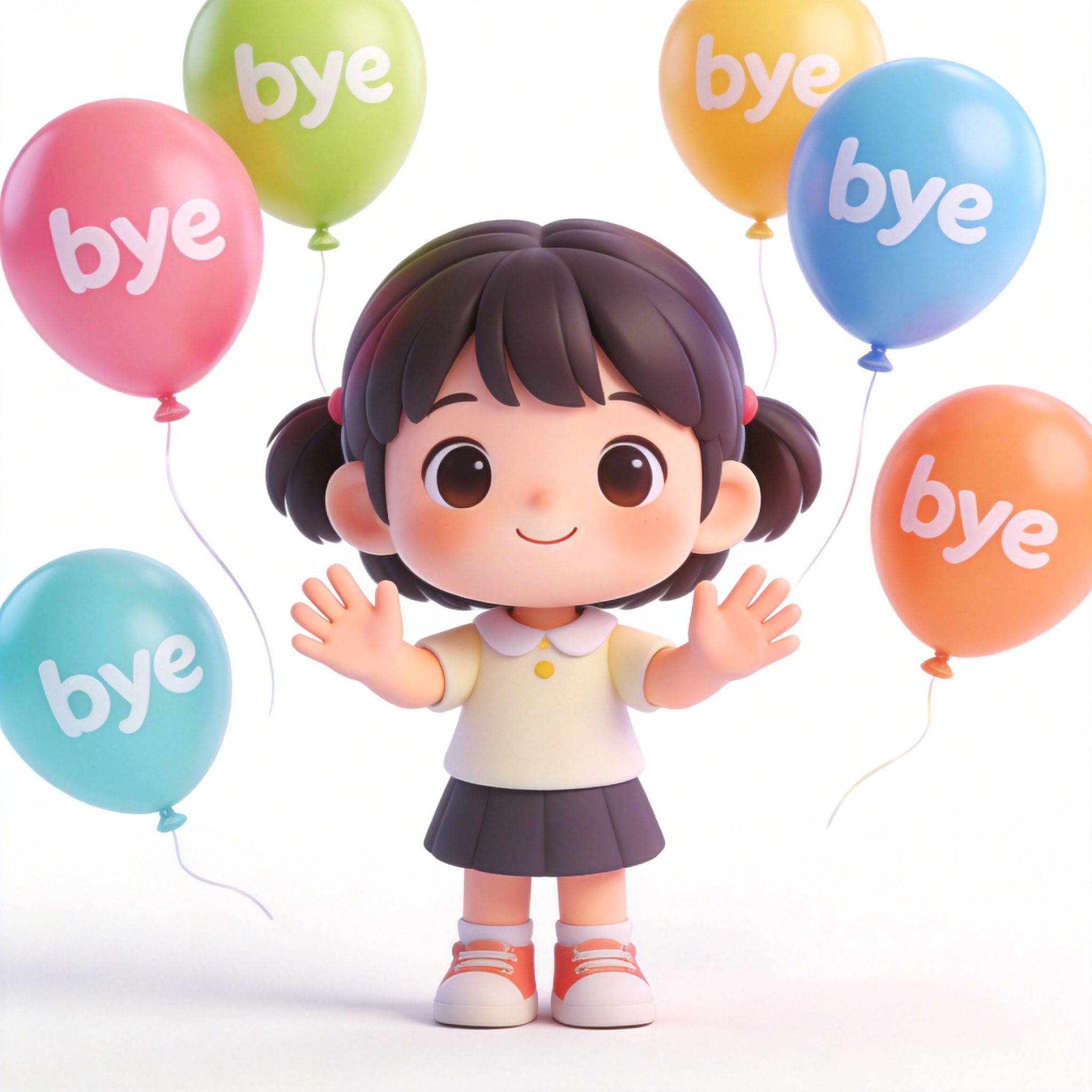 bye (= goodbye)单词图片
