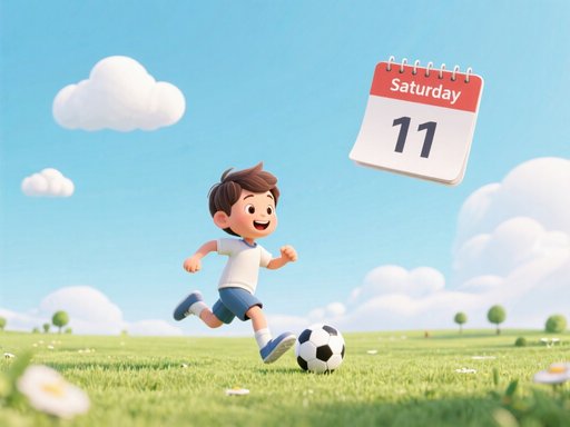 Saturday单词图片