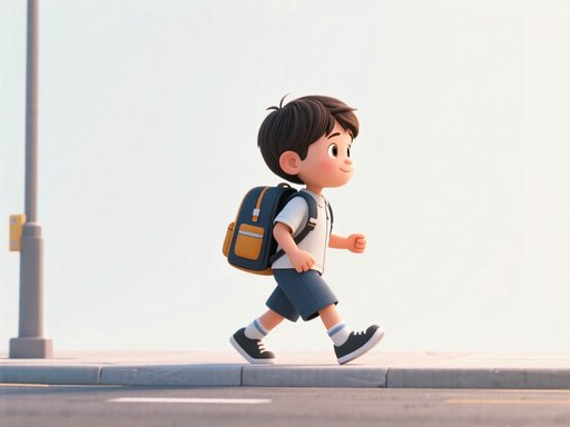 go to school单词图片