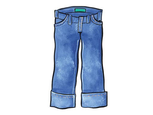 jeans单词图片