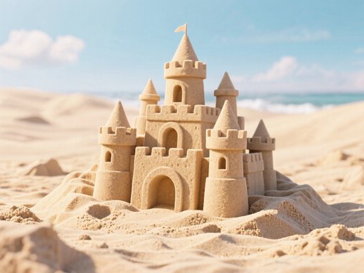 Sandcastle单词图片