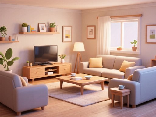 living room单词图片