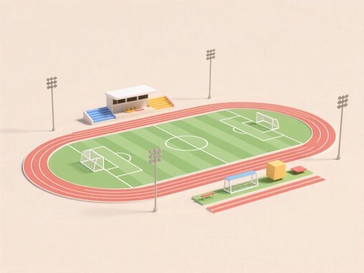 sports ground单词图片