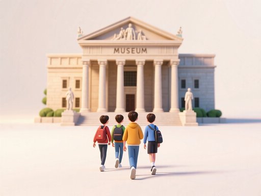 go to the museum单词图片