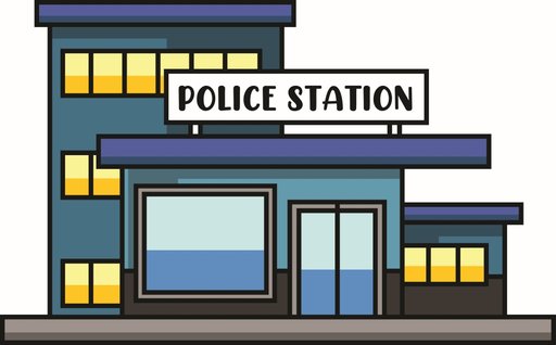 police station单词图片