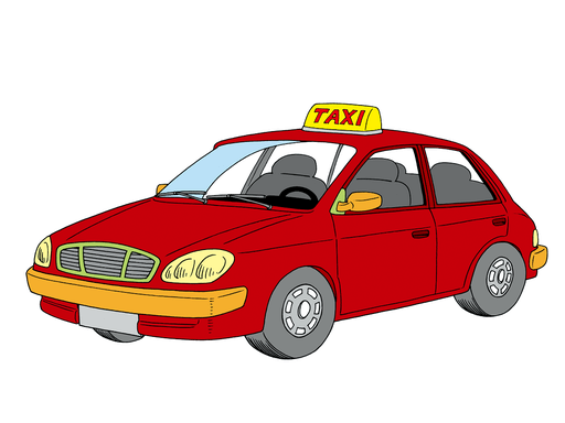 taxi单词图片