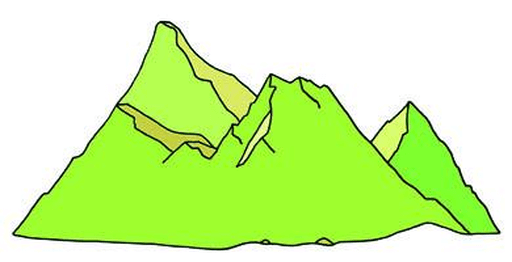 mountain单词图片