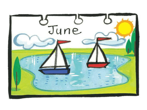 June单词图片