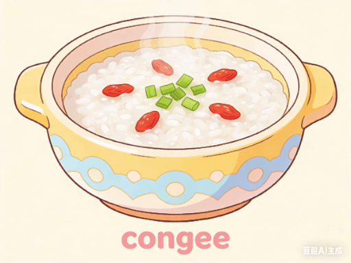 congee单词图片