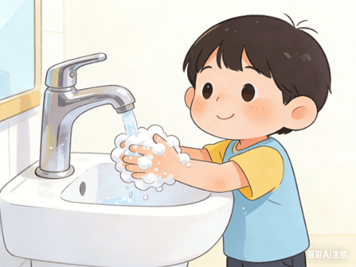 wash my hands单词图片