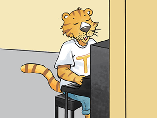 play the piano单词图片