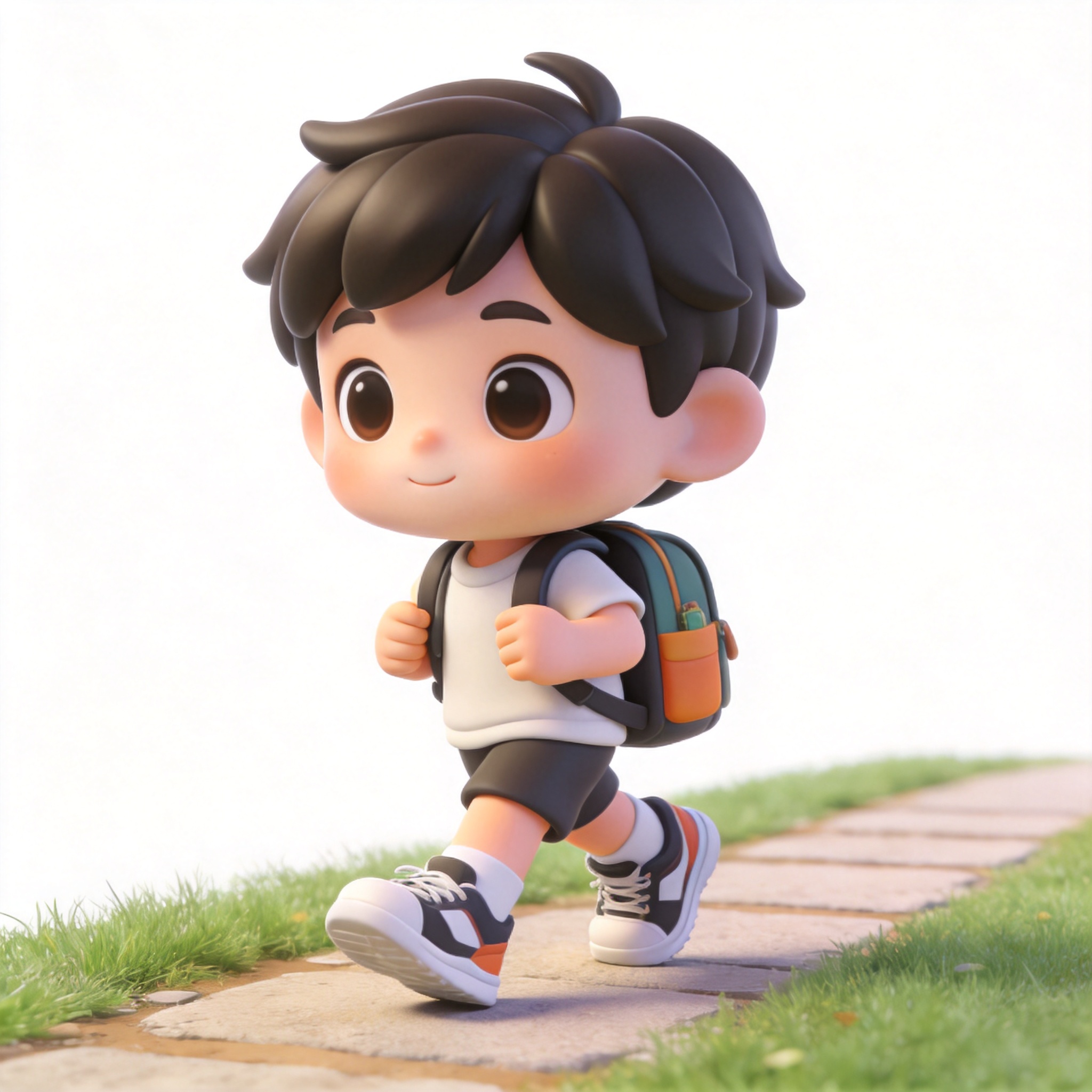 goes hiking单词图片