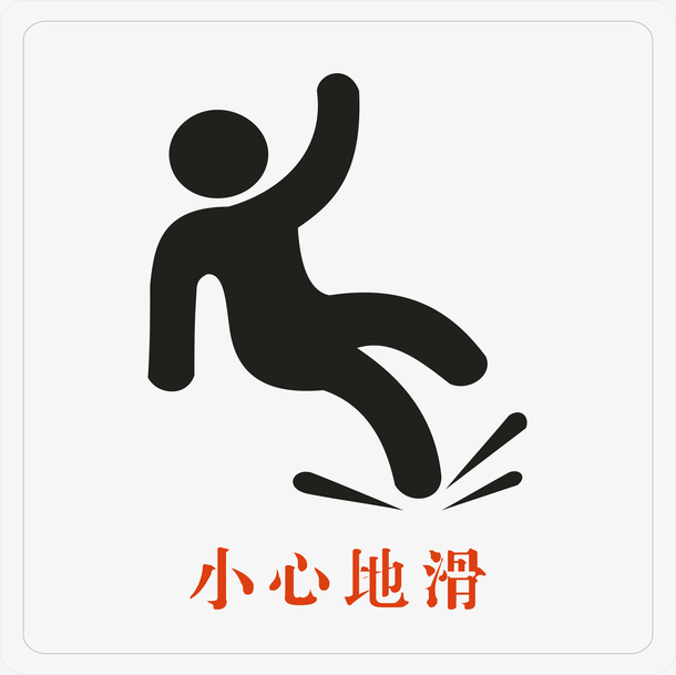 Wet floor.单词图片