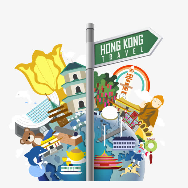 Hong Kong单词图片