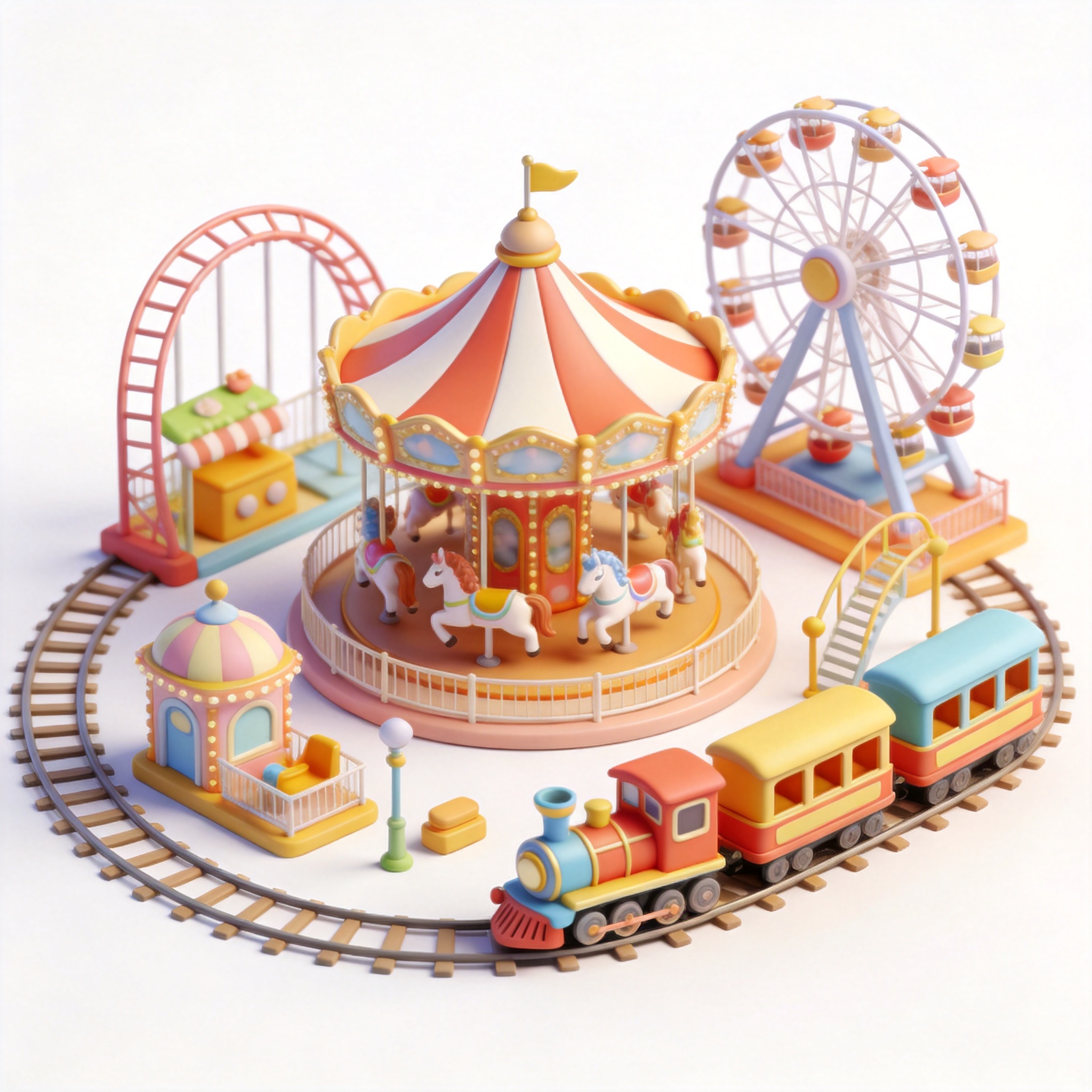 amusement park单词图片
