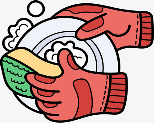 wash up