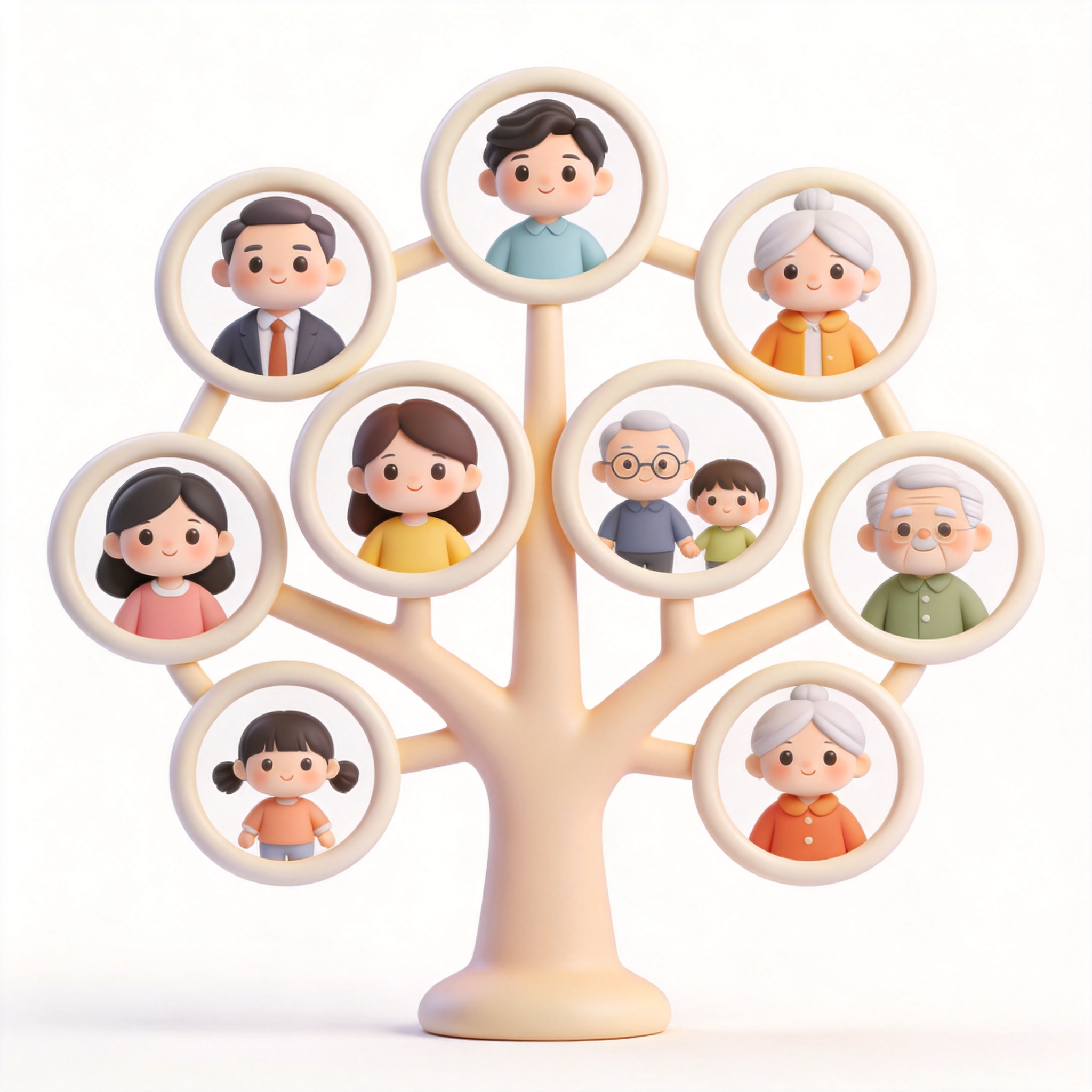 family tree单词图片