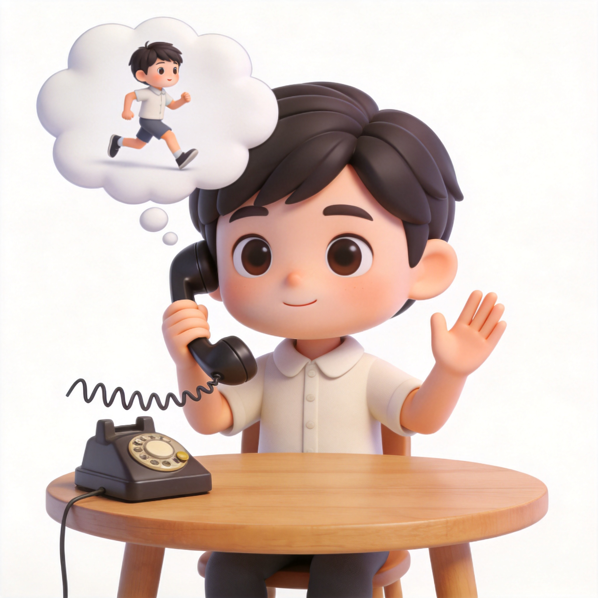 call in单词图片