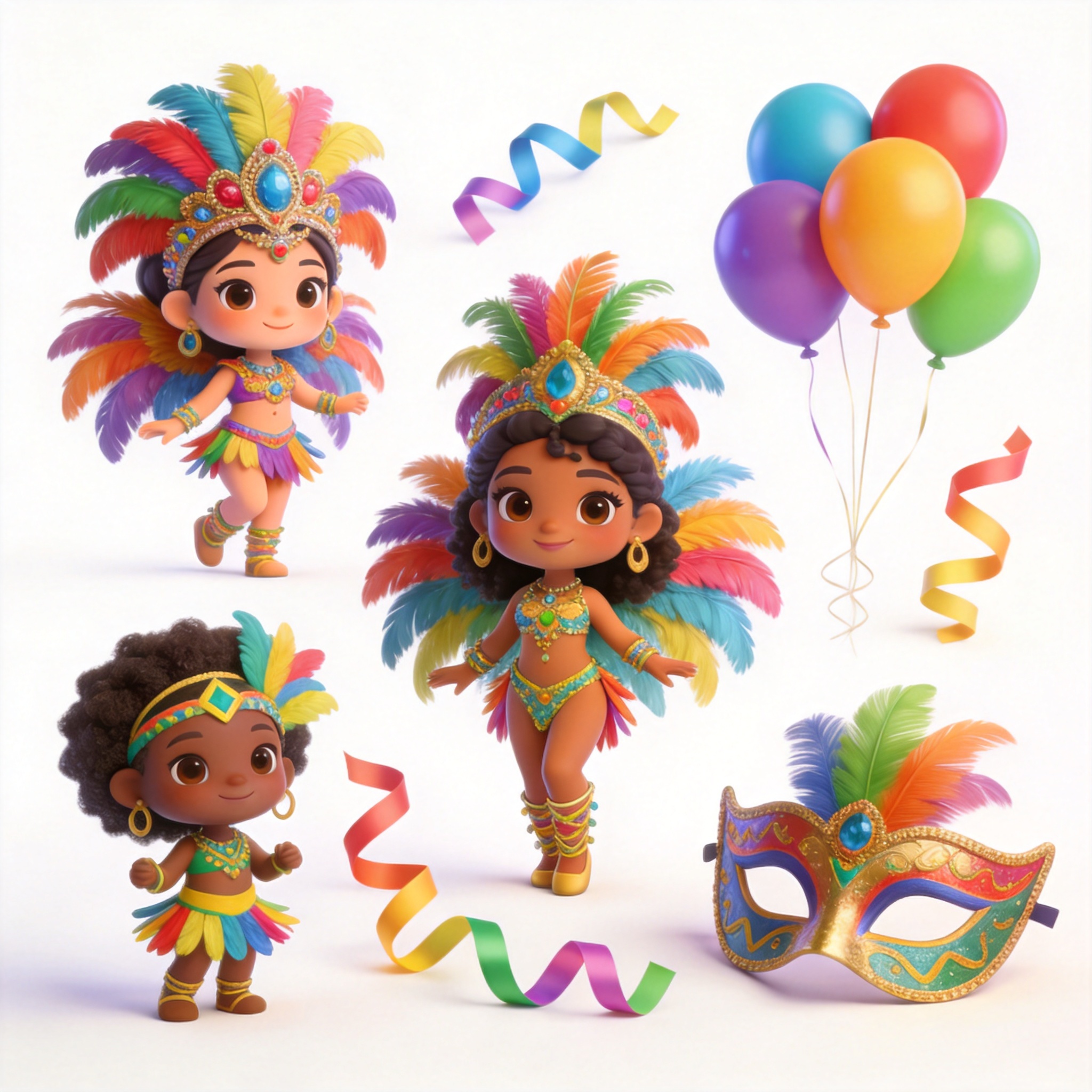 the Carnival in Brazil单词图片