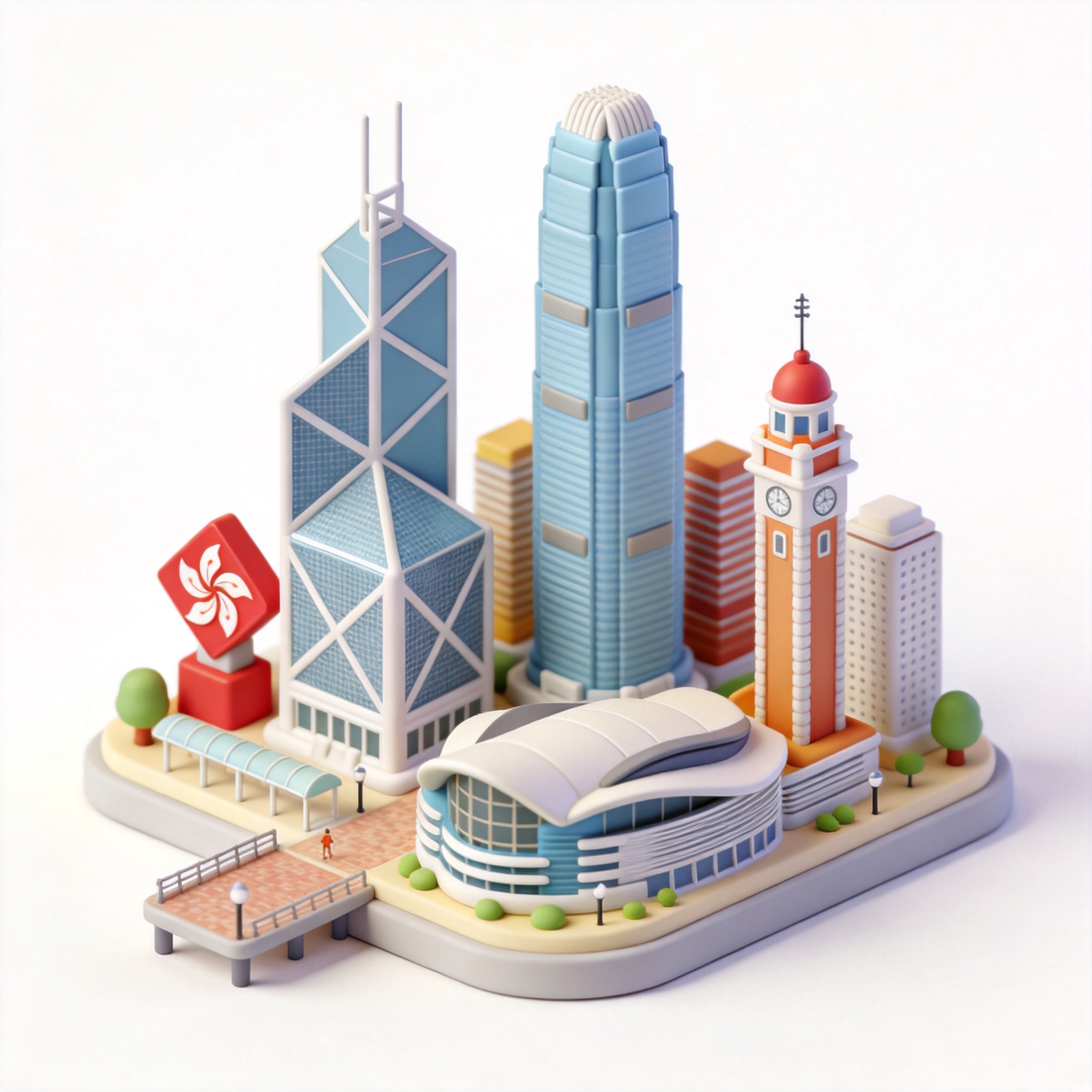 Hong Kong单词图片