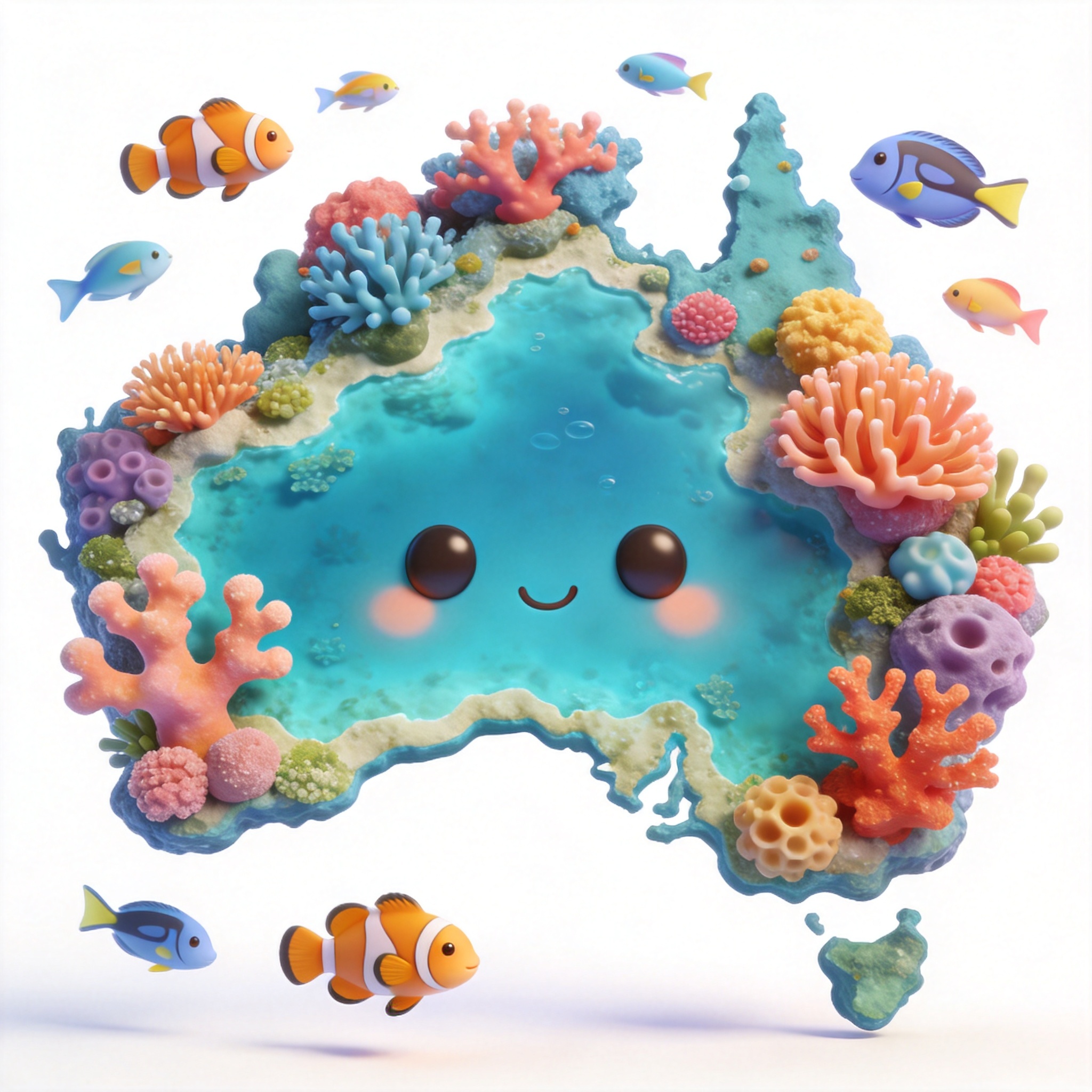 the Great Barrier Reef单词图片