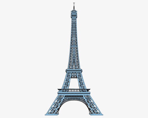 the Eiffel Tower单词图片