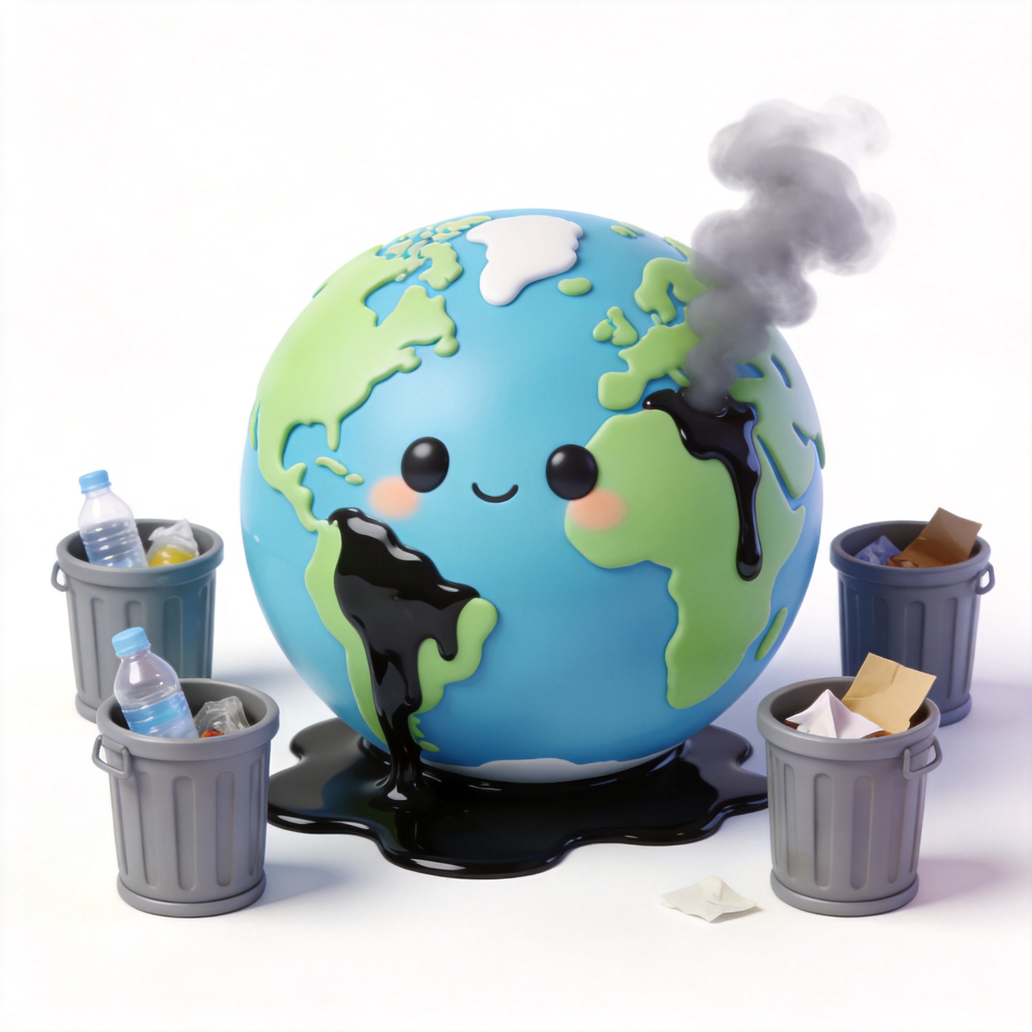 pollute单词图片