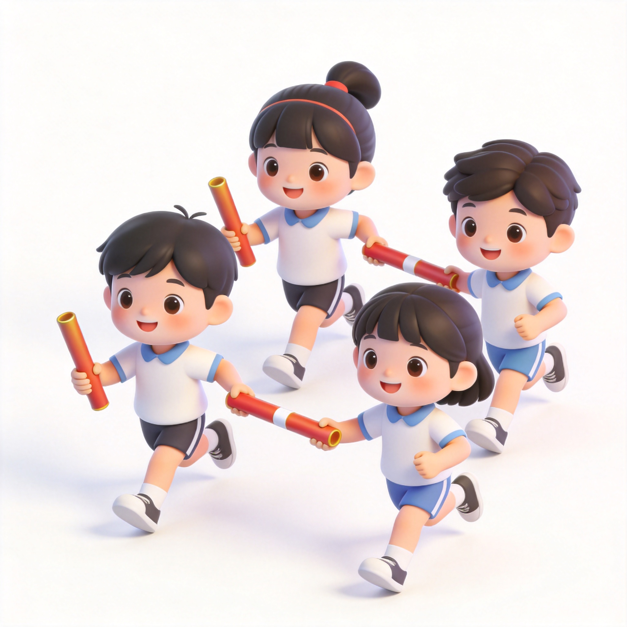 run a relay race单词图片