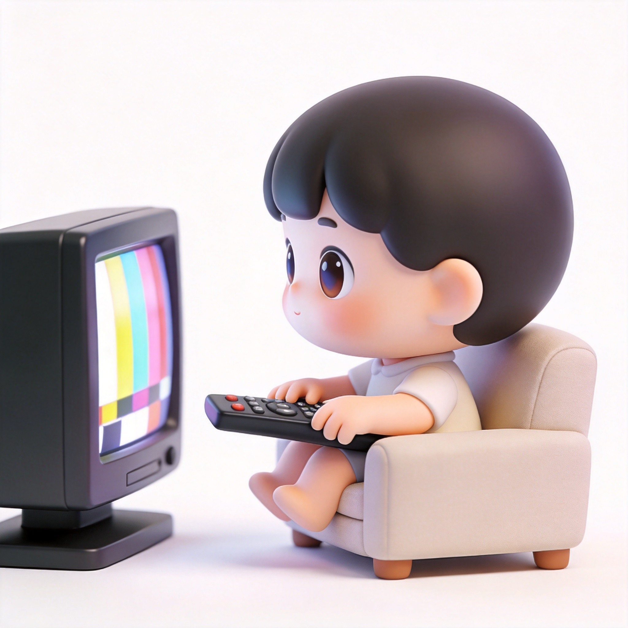 watching TV单词图片