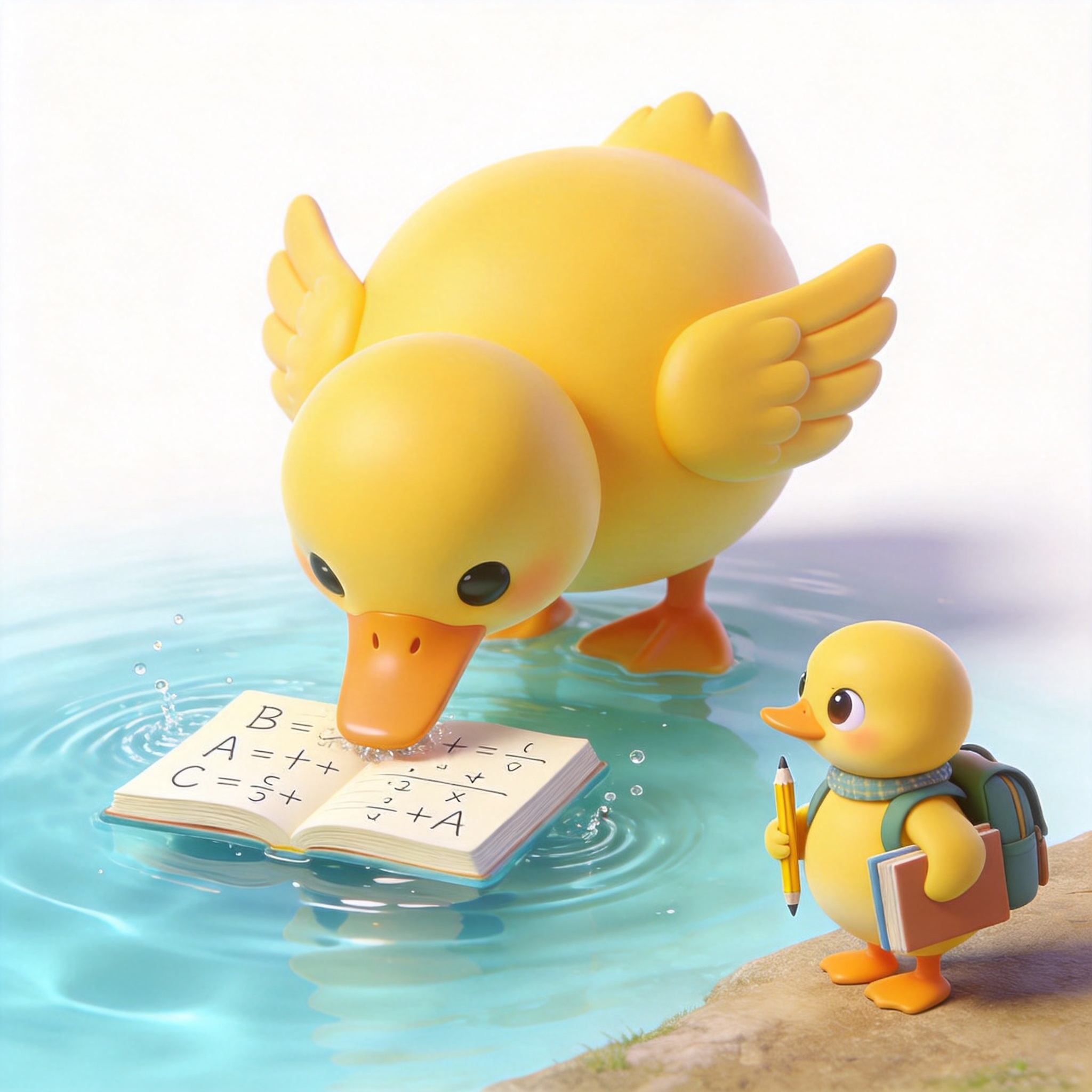 like a duck to water单词图片