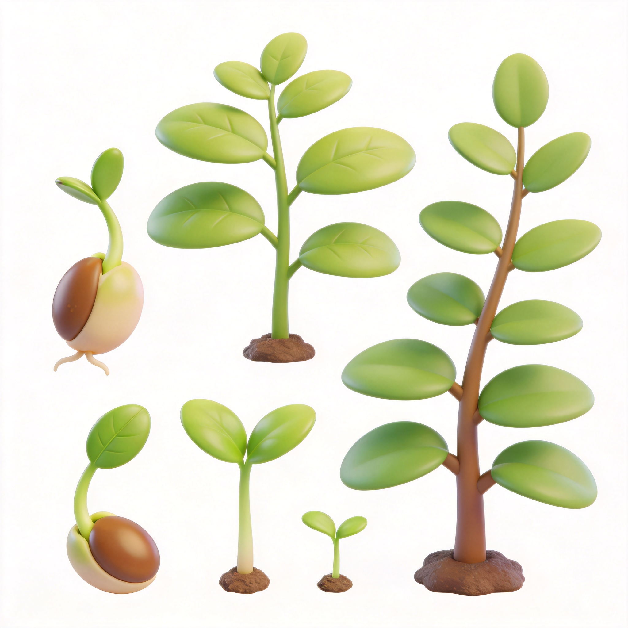 plants grow单词图片