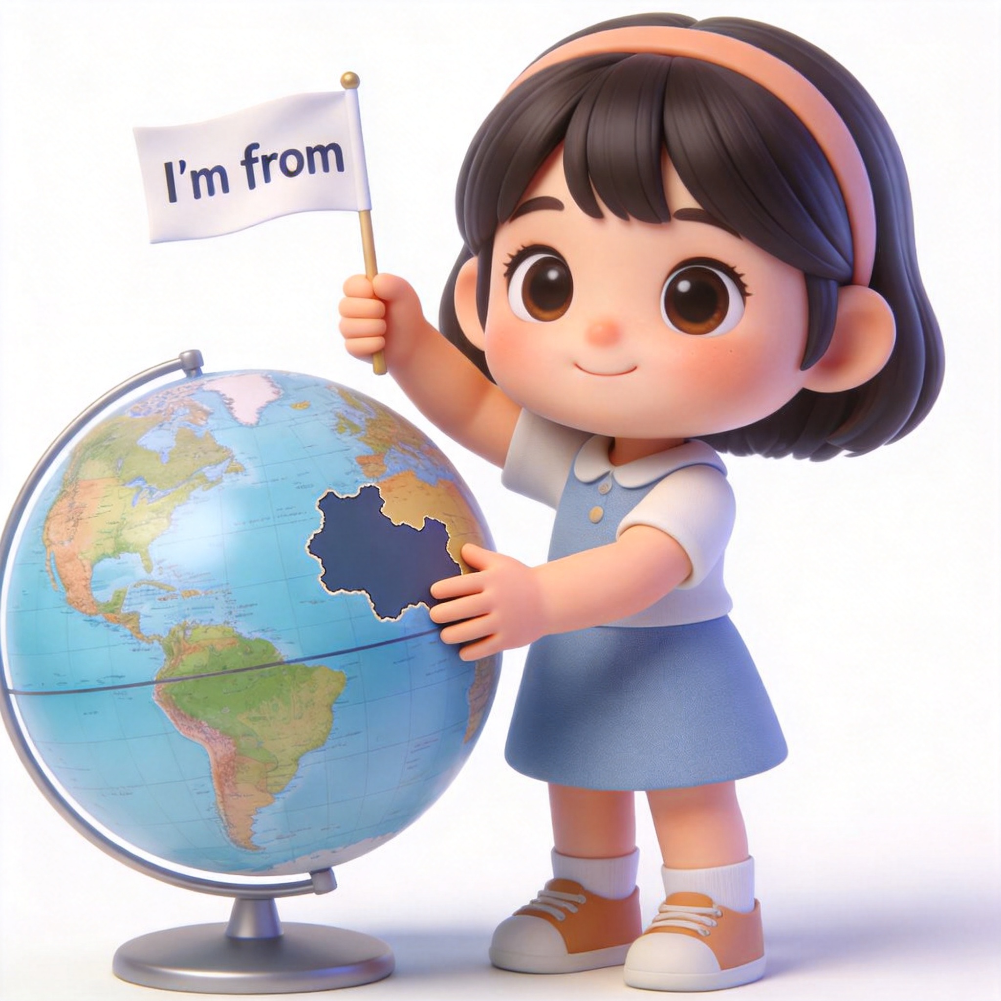 I'm from ...单词图片