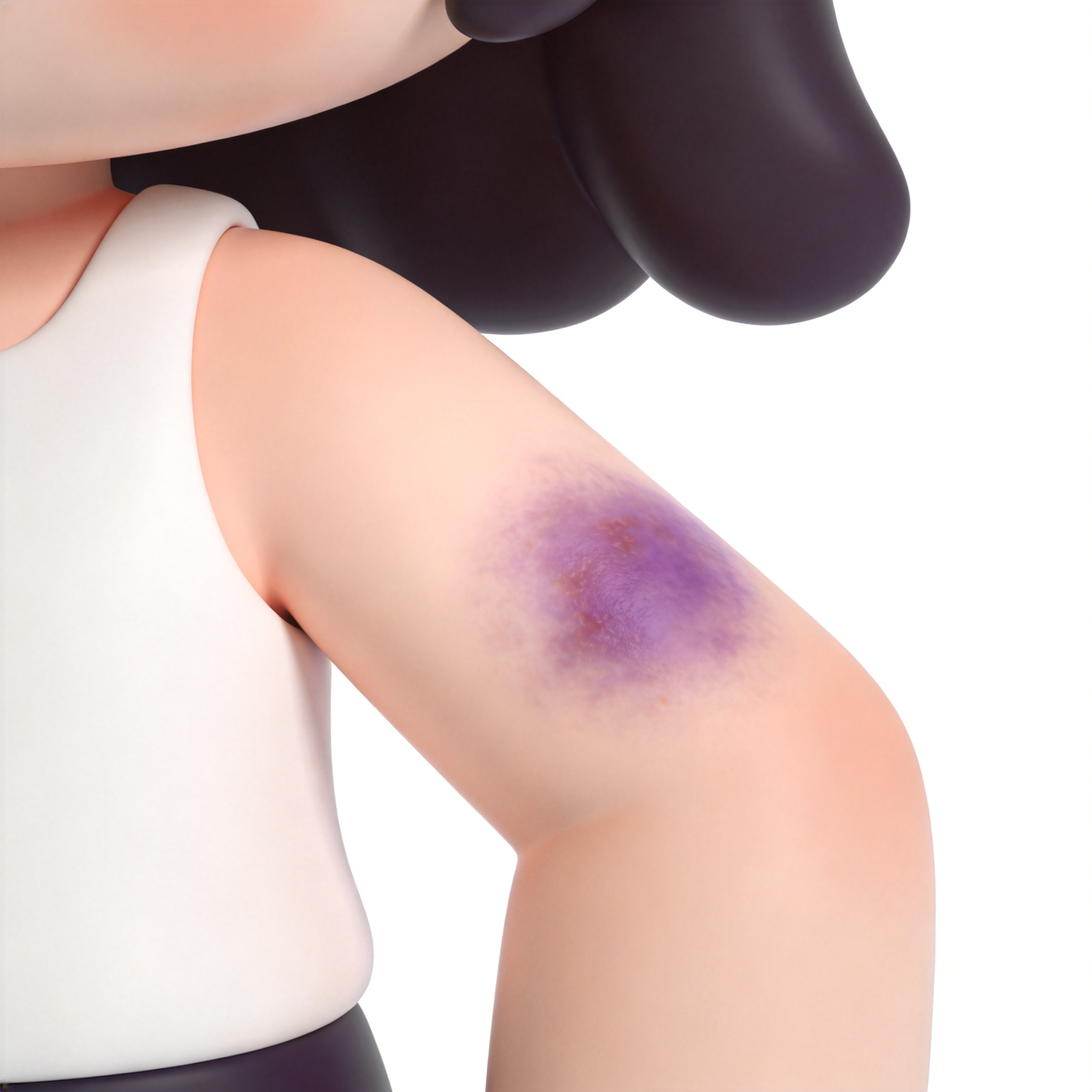 bruised单词图片