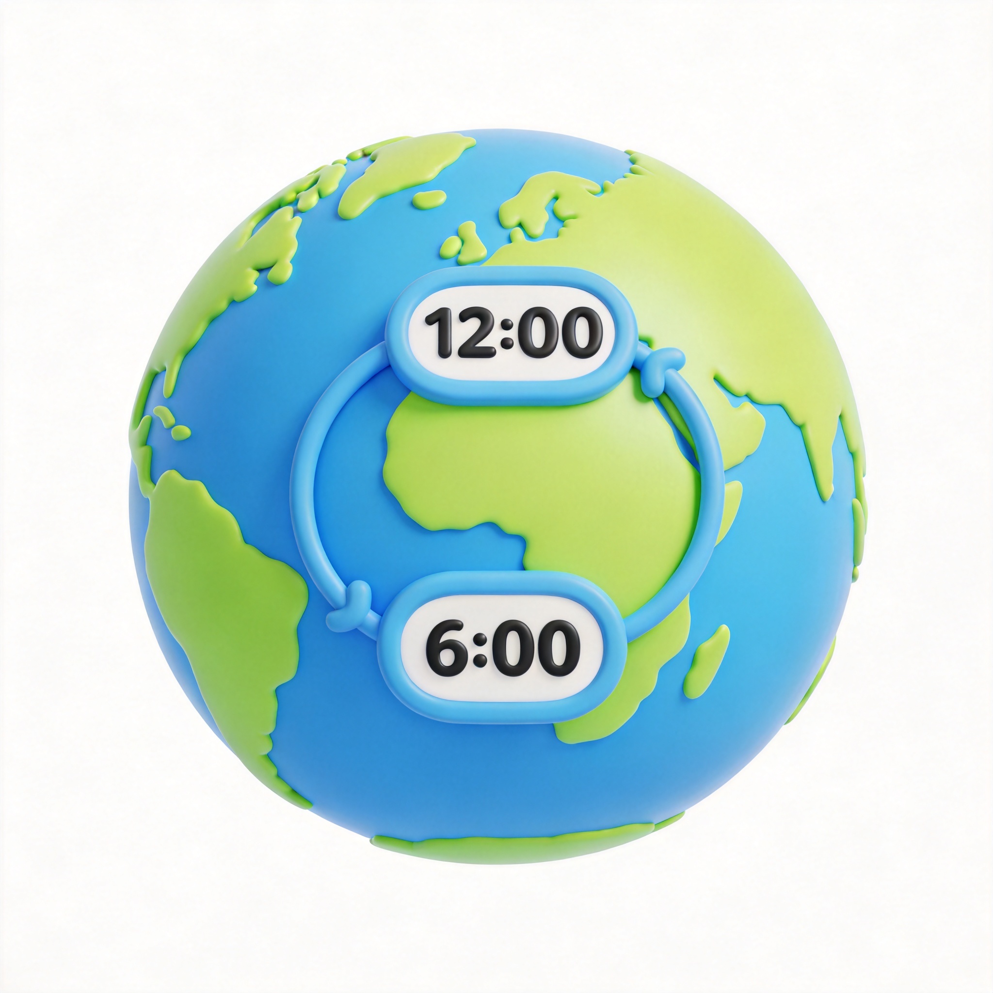 time difference单词图片