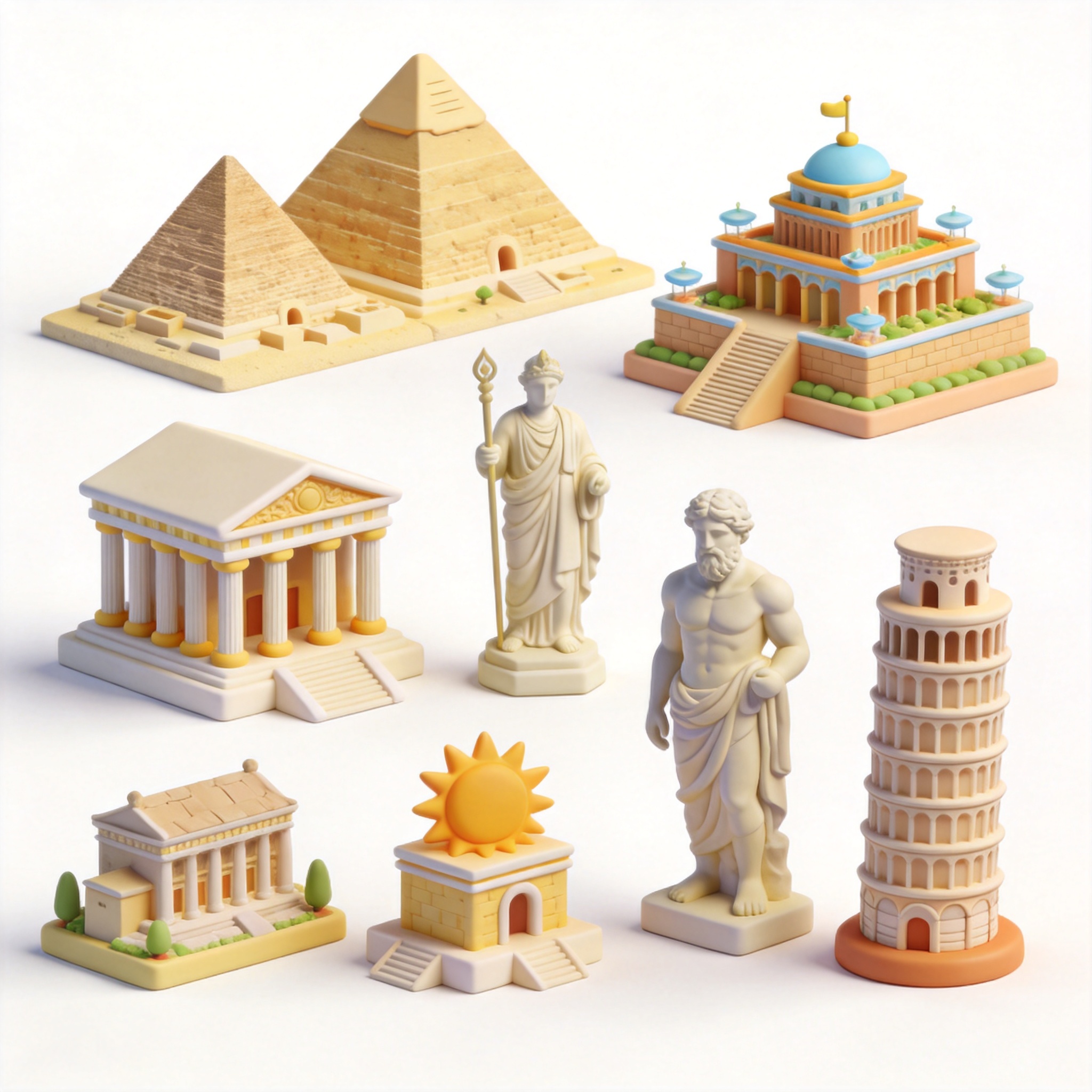Seven Wonders of the World单词图片