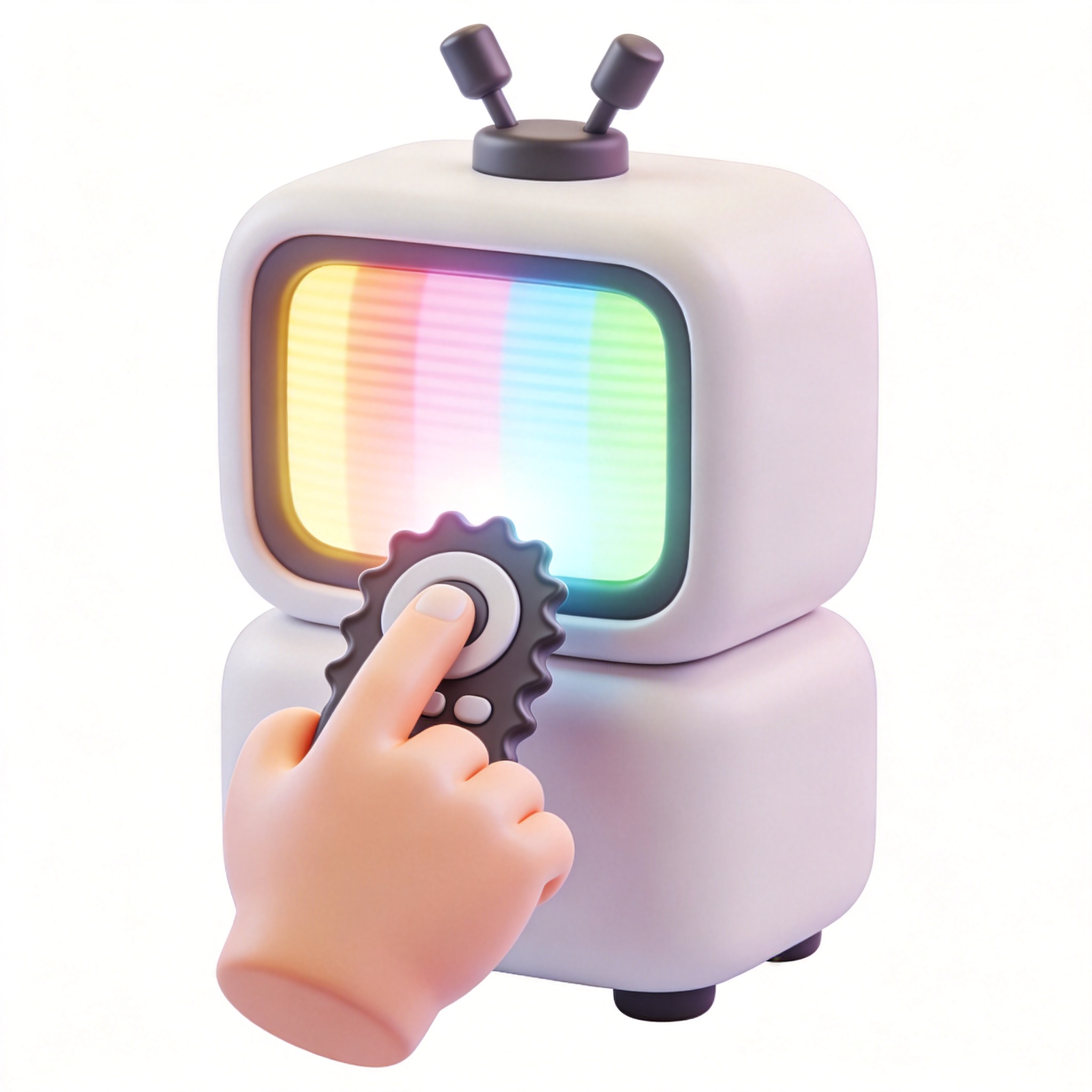 turn on the TV单词图片