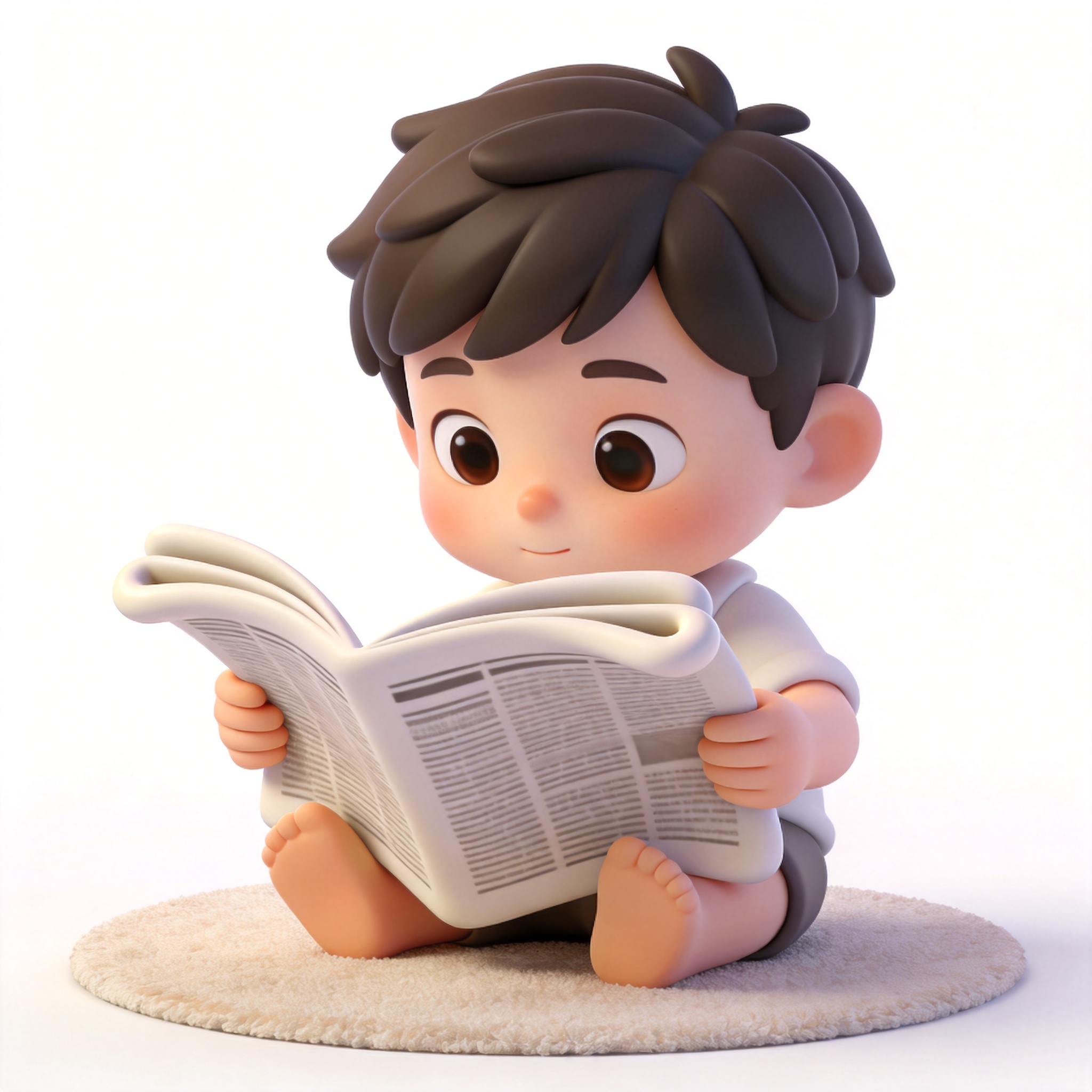 reading a newspaper单词图片